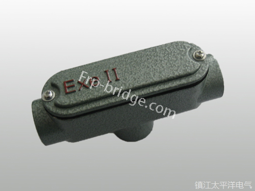 防爆穿線(xian)後蓋三通(tōng)穿線盒